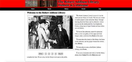 Robert Addison Library screenshot